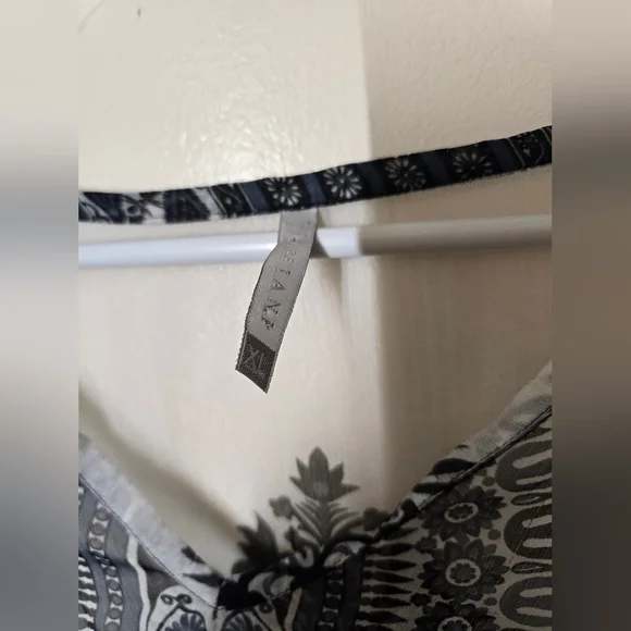 Amiana Black and White Swim Coverup - Picture 2 of 2